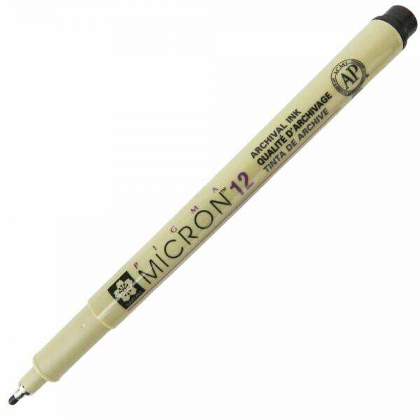 Sakura Pigma Micron 12 Çizim Kalemi Siyah 0.70 mm - 1