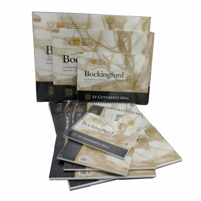 Saunders Waterford Suluboya Blok Rough White 36x26cm 300gr 12syf - 4