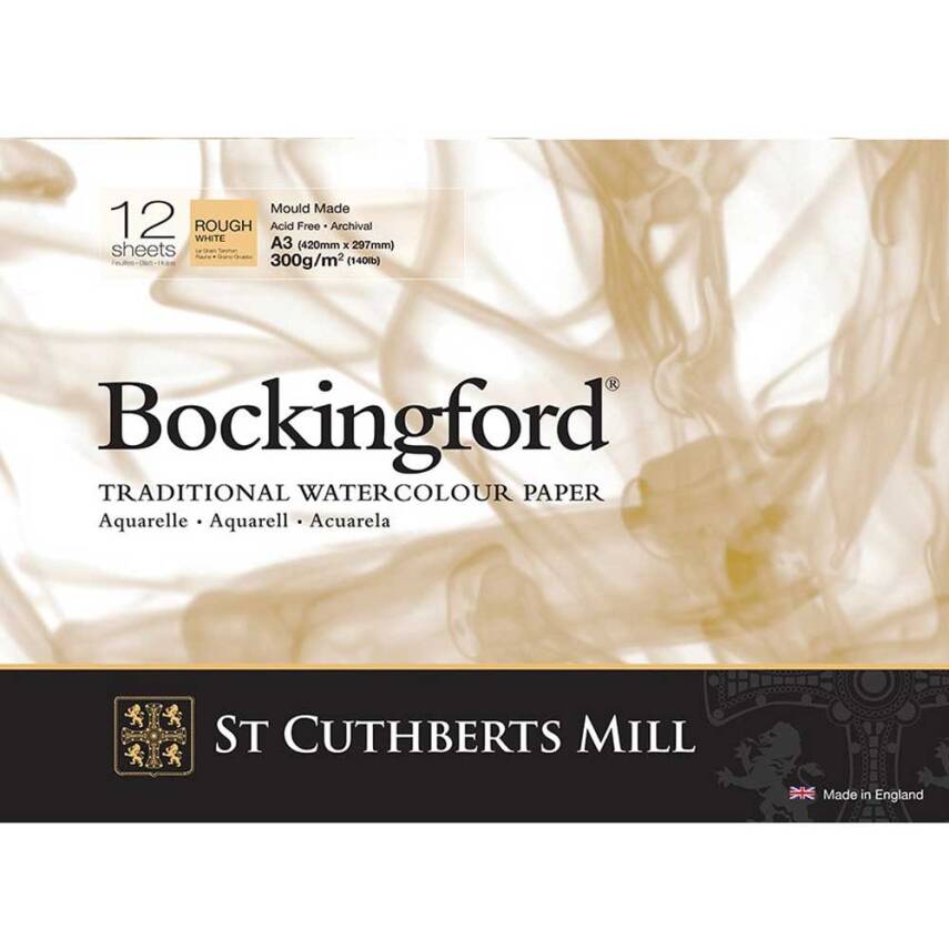 Saunders Waterford Suluboya Blok Rough White 36x26cm 300gr 12syf - 1