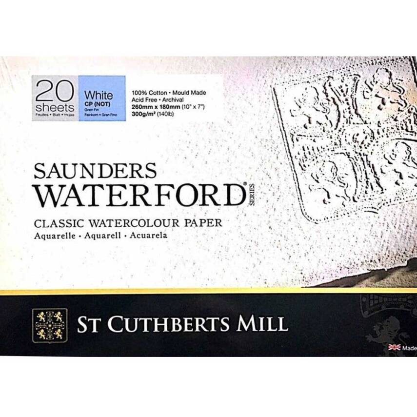 Saunders Waterford Suluboya Blok White Cp 26x18cm 300gr 20syf - 1