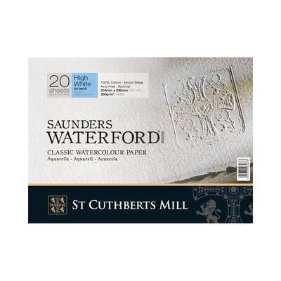 Saunders Waterford Watercolor Block HP High White 23x31 cm 300gr 20 pages - 1