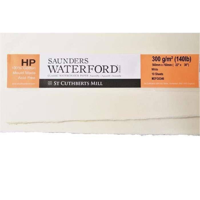Saunders Waterford Watercolor Paper 56x76 cm 300 gr High White Hot Pressed - 1