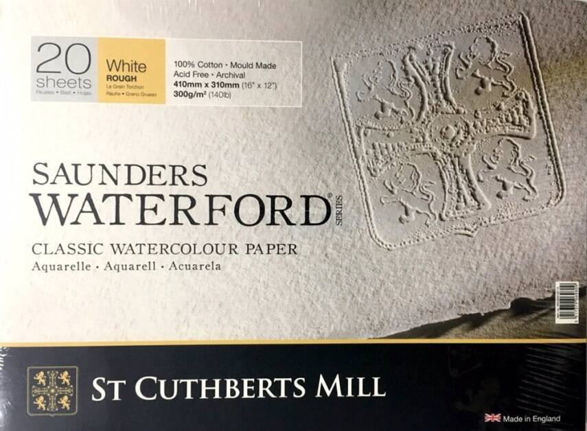 Saunders Waterford Watercolour Block Texture 31x41cm 300gr 20 pages - 1
