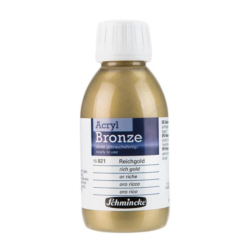 Schmincke Acrylic Bronze Metal Akrilik Boya 150 ml 821 Rich Gold - 1
