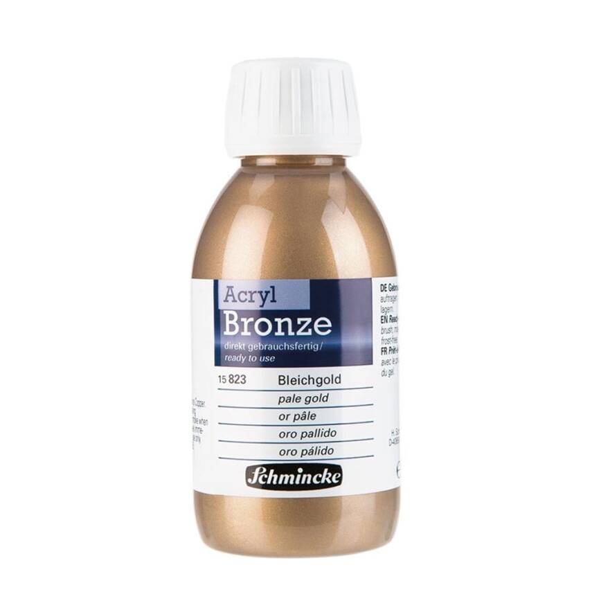 Schmincke Acrylic Bronze Metal Akrilik Boya 150 ml 823 Pale Gold - 1
