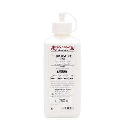 Schmincke Aero Color Acrylic Ink 250 ml 100 Transparent White - 2