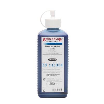 Schmincke Aero Color Acrylic Ink 250 ml 405 Primary Blue Cyan