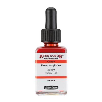 Schmincke Aero Color Acrylic Ink 28 ml 030 Poppy Red