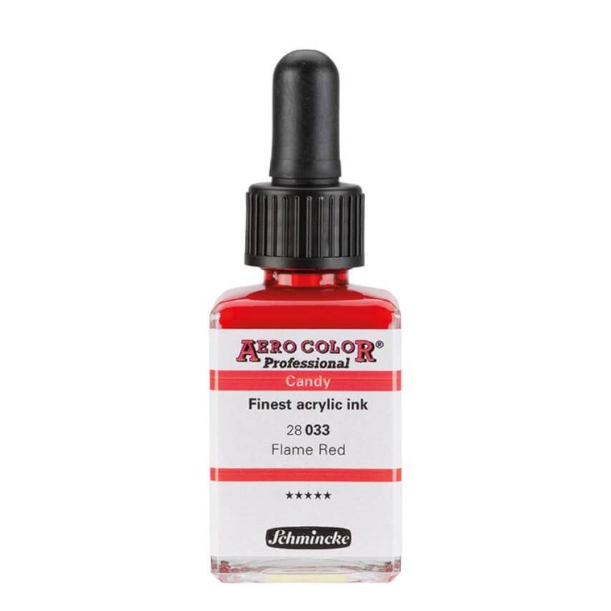Schmincke Aero Color Acrylic Ink 28 ml 033 Flame Red - 1