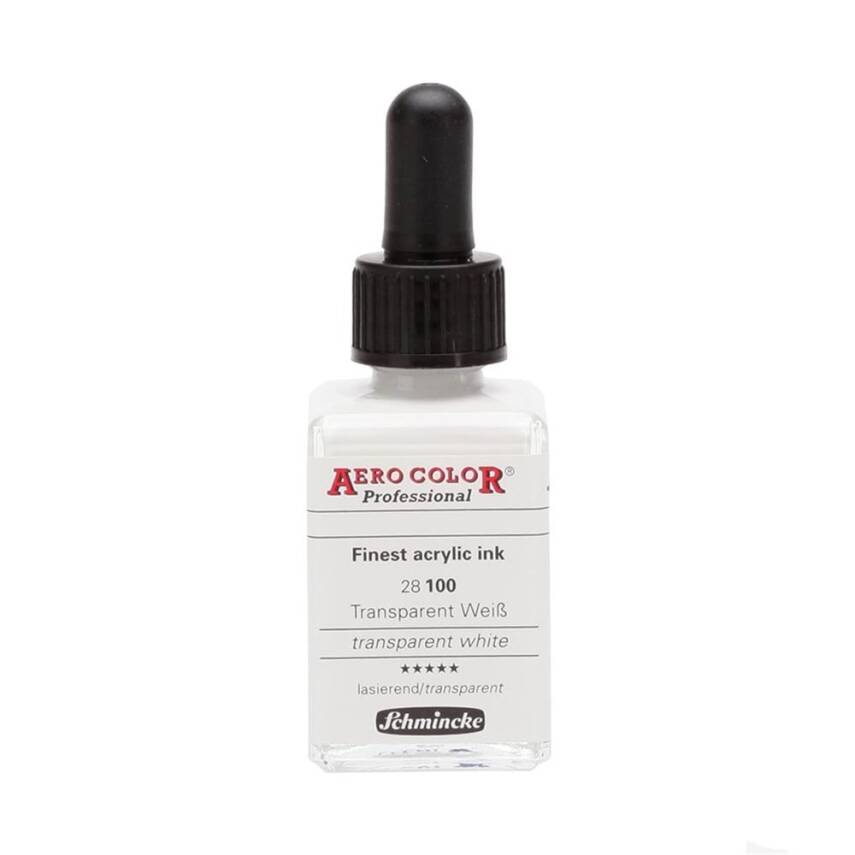Schmincke Aero Color Acrylic Ink 28 ml 100 Transparent White - 1