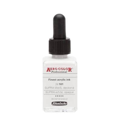 Schmincke Aero Color Acrylic Ink 28 ml 101 Supra White Opaque - 3