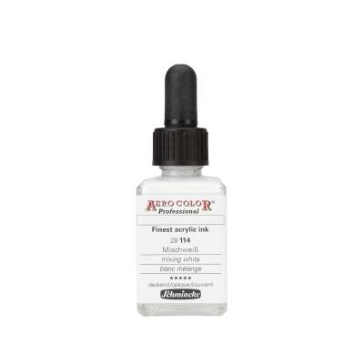 Schmincke Aero Color Acrylic Ink 28 ml 114 Mixing White