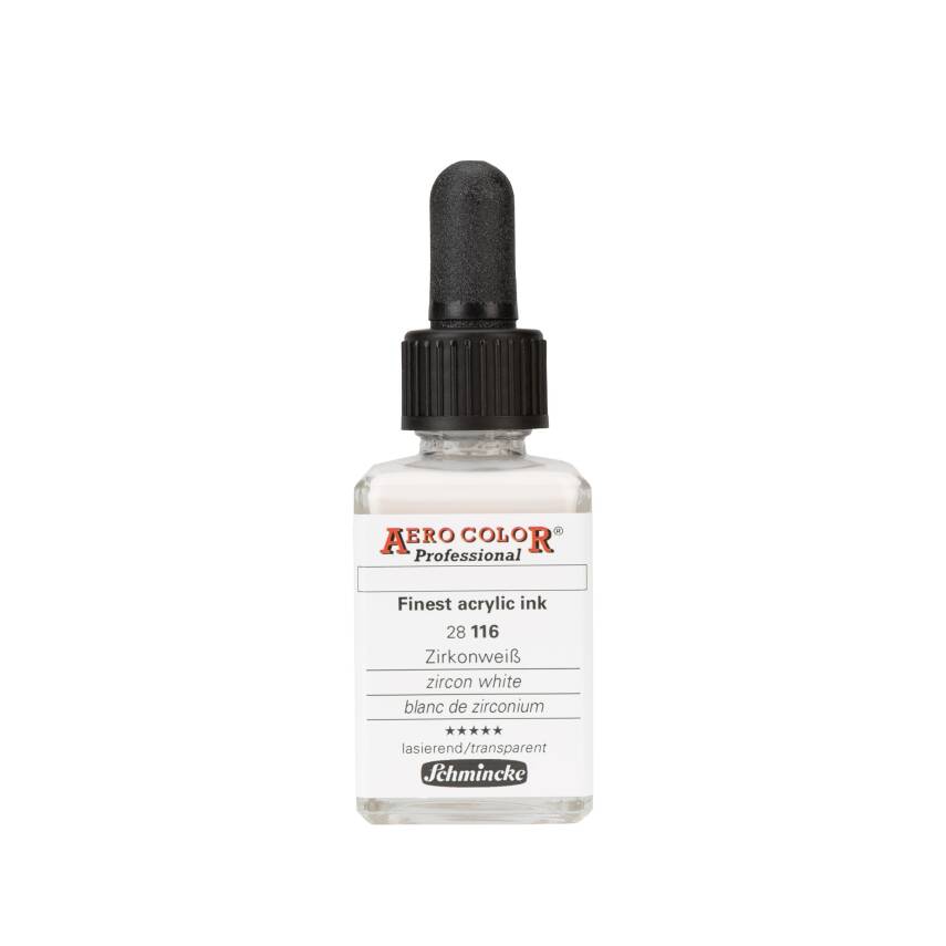 Schmincke Aero Color Acrylic Ink 28 ml 116 Zircon White - 1