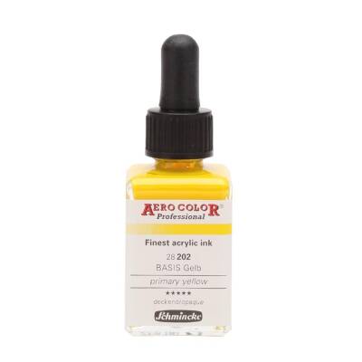 Schmincke Aero Color Acrylic Ink 28 ml 202 Yellow - 3