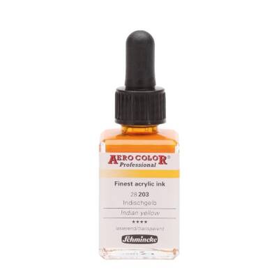 Schmincke Aero Color Acrylic Ink 28 ml 203 Indian Yellow