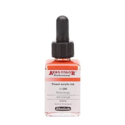 Schmincke Aero Color Acrylic Ink 28 ml 205 Red Orange