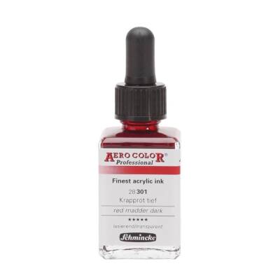 Schmincke Aero Color Acrylic Ink 28 ml 301 Red Madder Dark