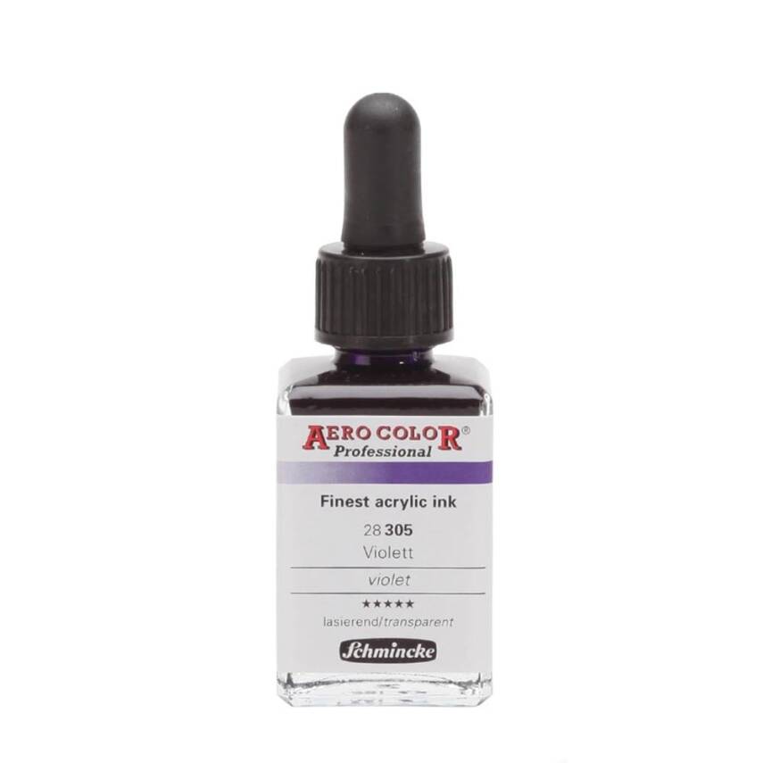 Schmincke Aero Color Acrylic Ink 28 ml 305 Violet - 1