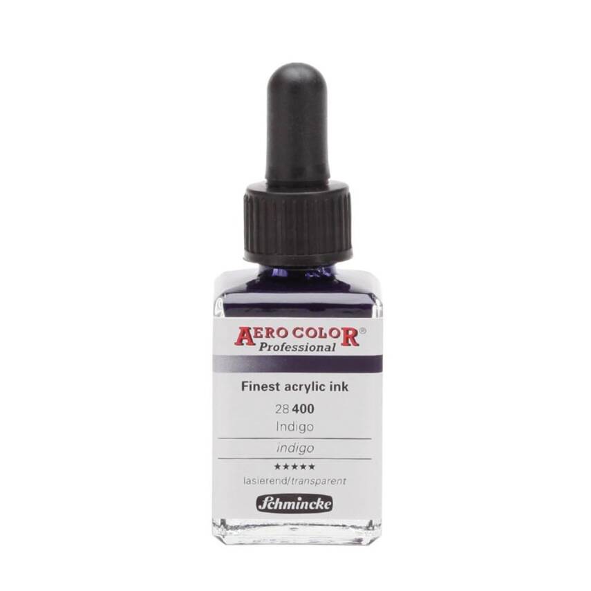 Schmincke Aero Color Acrylic Ink 28 ml 400 Indigo - 1