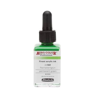 Schmincke Aero Color Acrylic Ink 28 ml 502 Permanent Green
