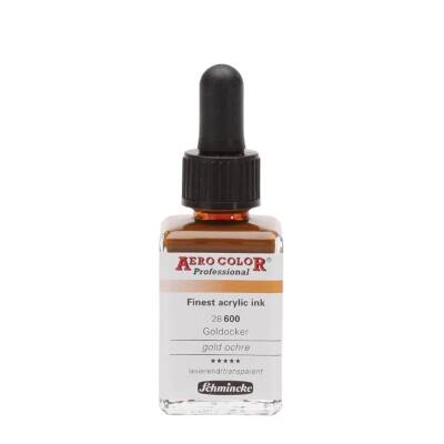 Schmincke Aero Color Acrylic Ink 28 ml 600 Gold Ochre