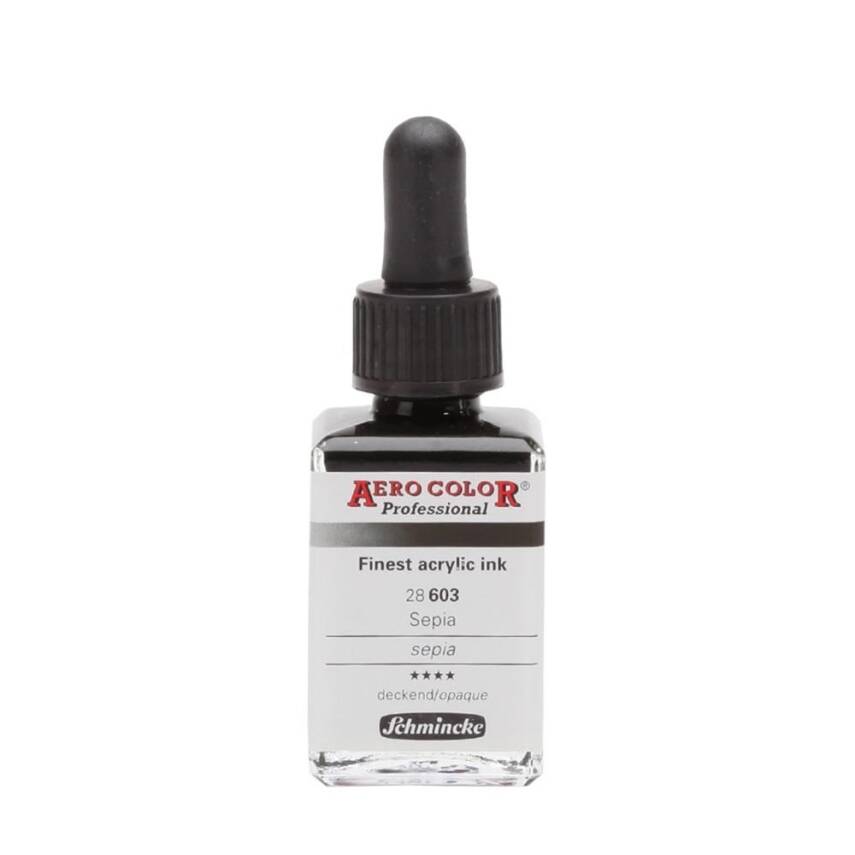 Schmincke Aero Color Acrylic Ink 28 ml 603 Sepia - 1