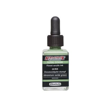 Schmincke Aero Color Acrylic Ink 28 ml 858 Chromium Oxide Green