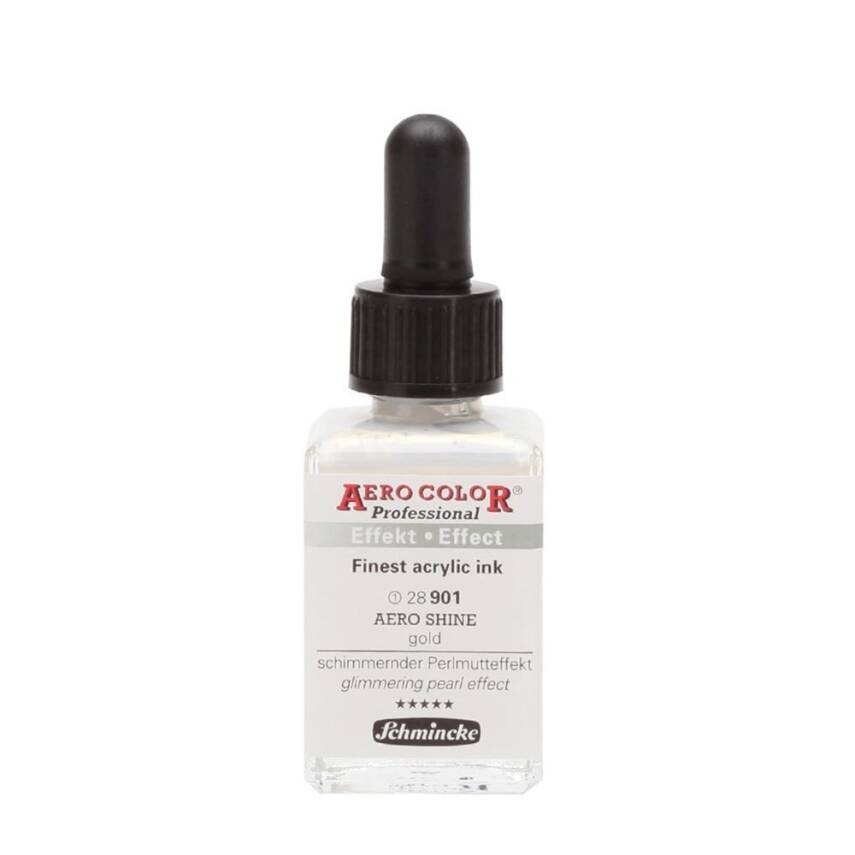 Schmincke Aero Color Acrylic Ink 28 ml 901 Aero Shine Gold - 1