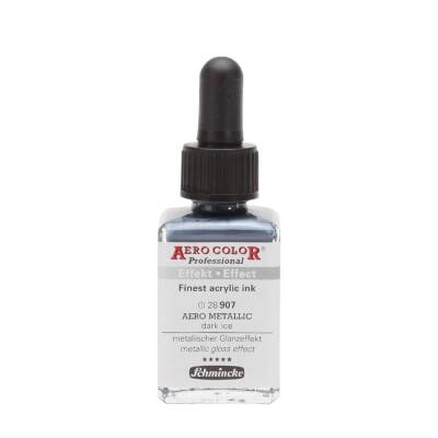 Schmincke Aero Color Acrylic Ink 28 ml 907 Aero Metallic Dark Ice