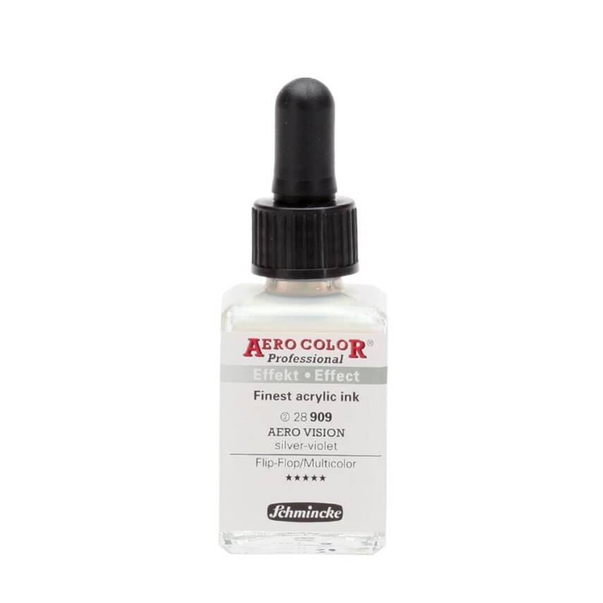 Schmincke Aero Color Acrylic Ink 28 ml 909 Aero Vision Silver Violet - 1