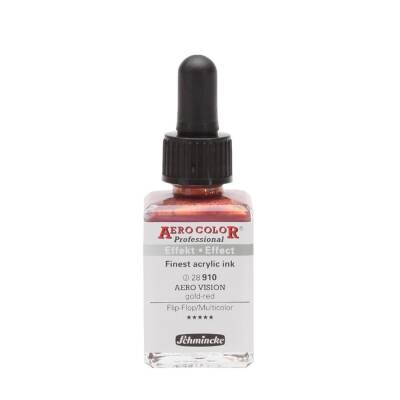 Schmincke Aero Color Acrylic Ink 28 ml 910 Aero Vision Gold Red