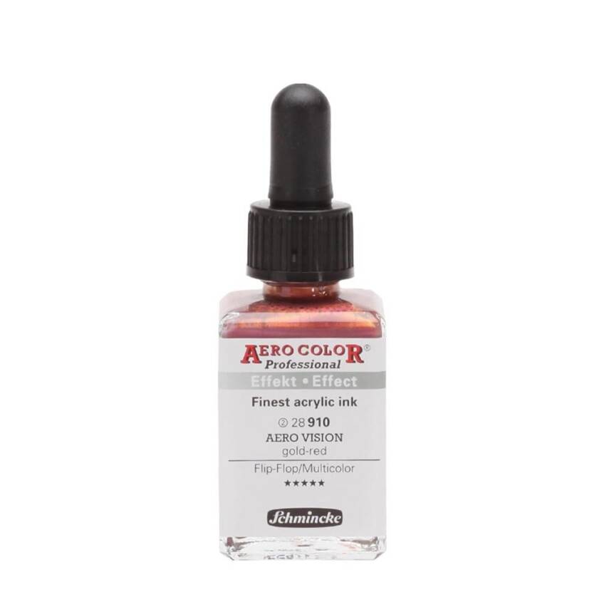 Schmincke Aero Color Acrylic Ink 28 ml 910 Aero Vision Gold Red - 1