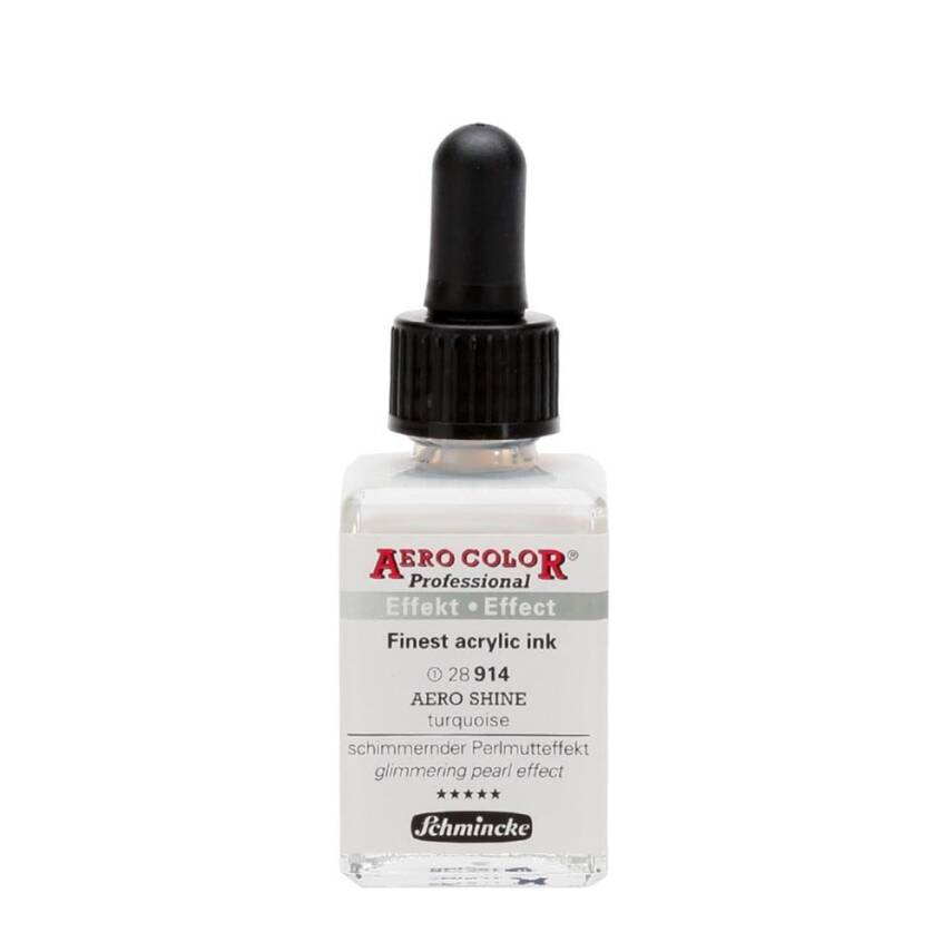 Schmincke Aero Color Acrylic Ink 28 ml 914 Aero Shine Turquoise - 1