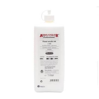 Schmincke Aero Color Akrilik Mürekkep 1000 ml 101 Supra White Opaque - 1
