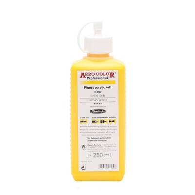 Schmincke Aero Color Akrilik Mürekkep 250 ml 202 Primary Yellow - 1