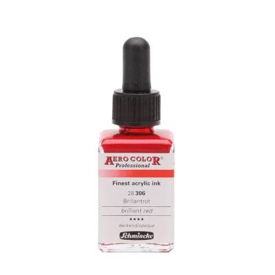 Schmincke Aero Color Akrilik Mürekkep 28 ml 306 Brilliant Red