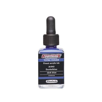 Schmincke Aero Color Akrilik Mürekkep 28 ml 843 Dark Blue - 1