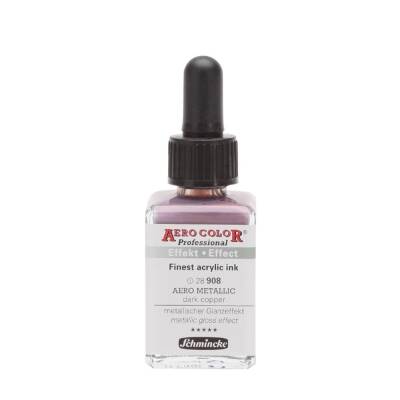 Schmincke Aero Color Akrilik Mürekkep 28 ml 908 Aero Metallic Dark Copper