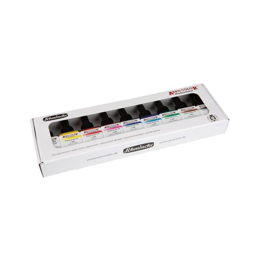 Schmincke Aero Color Akrilik Mürekkep Set 9x28ml - 4