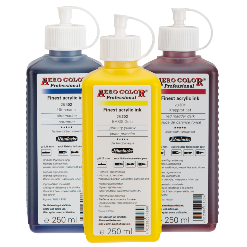 Schmincke Aerocolor Artist Liquid Acrylic Ink 250 ml - 1