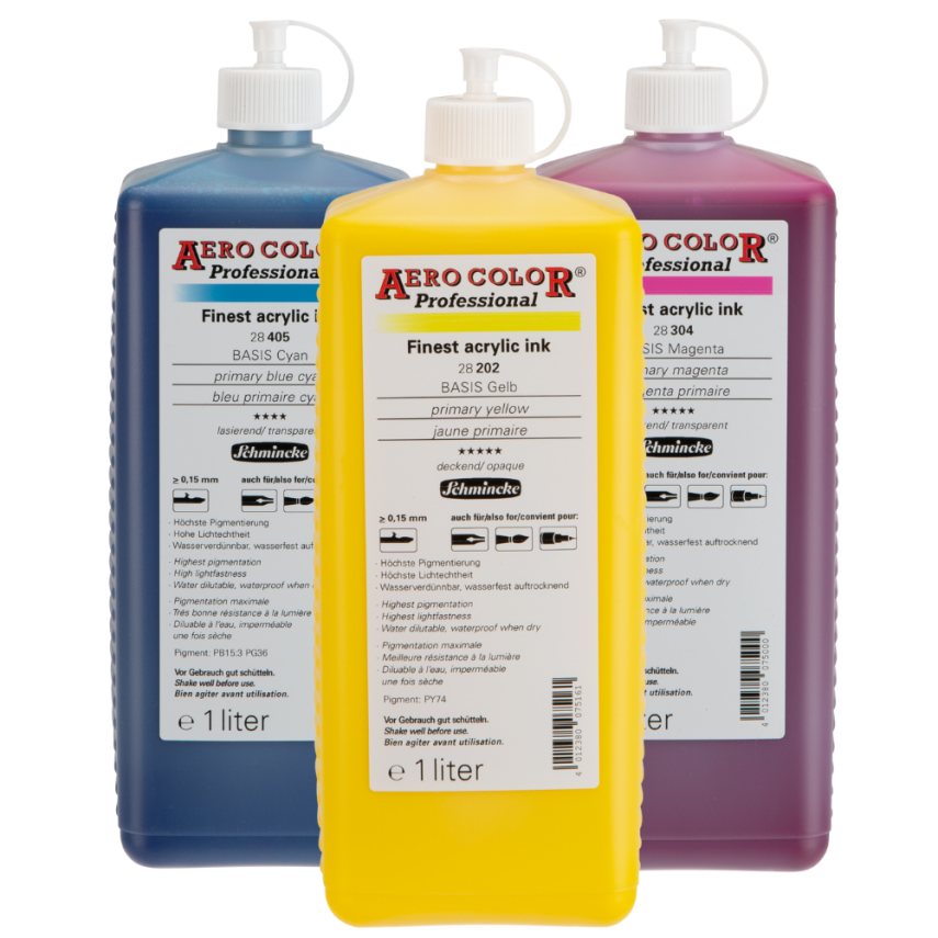 Schmincke Aerocolor Sıvı Akrilik Mürekkep 1000 ml - 1