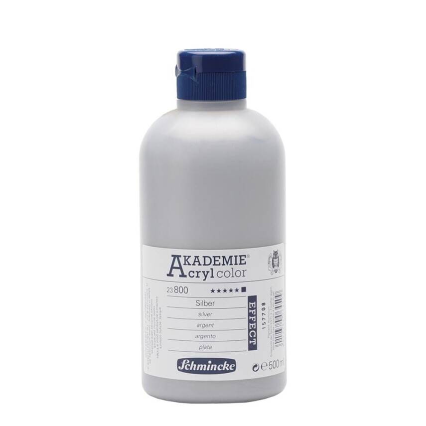 Schmincke Akademie Acryl Color Acrylic Paint 500 ml 800 Silver - 1