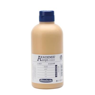Schmincke Akademie Acryl Color Acrylic Paint 500 ml 801 Gold - 4