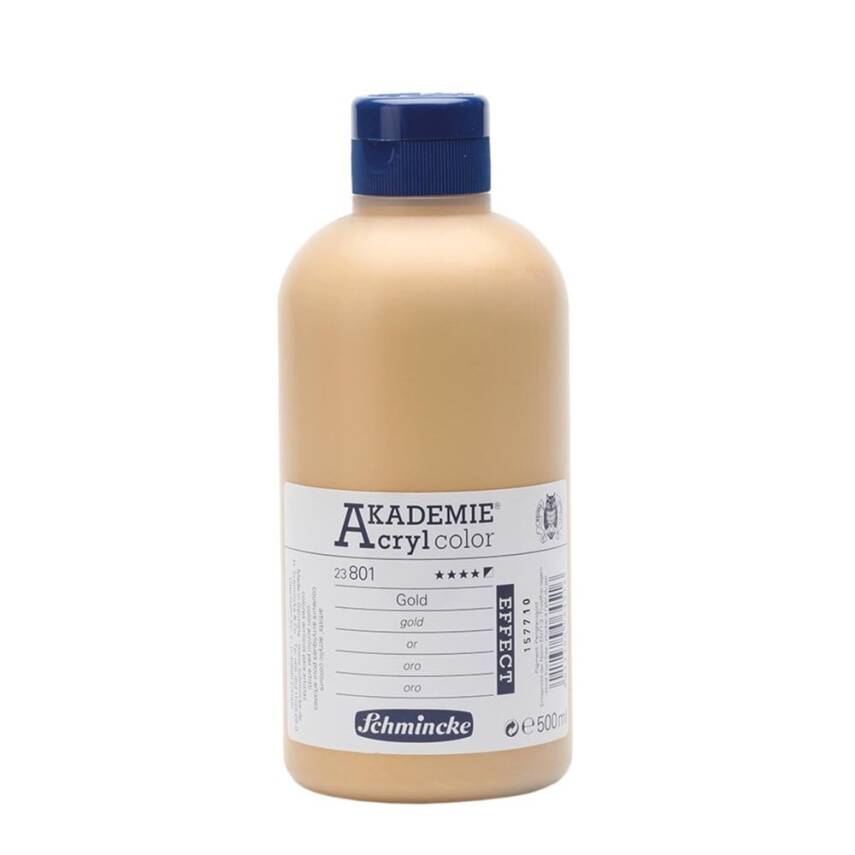 Schmincke Akademie Acryl Color Acrylic Paint 500 ml 801 Gold - 1