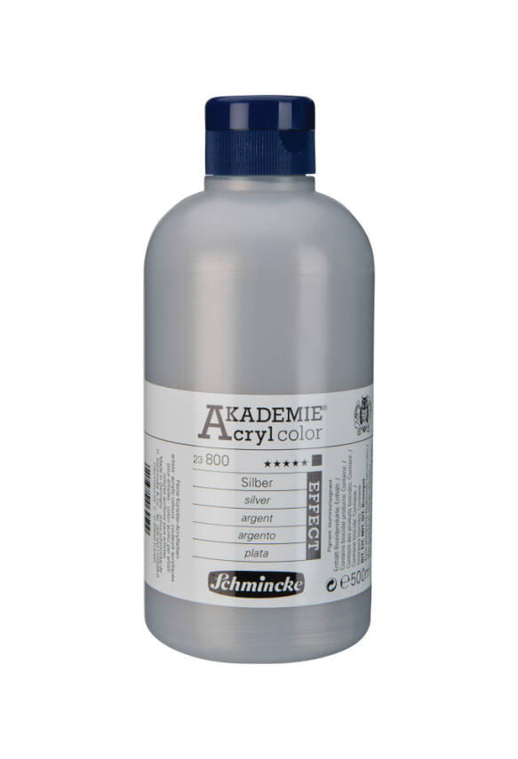 Schmincke Akademie Acryl Color Akrilik Boya 500 ml 800 Silver - 1