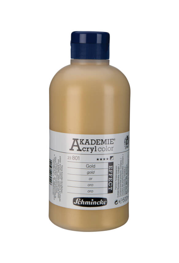 Schmincke Akademie Acryl Color Akrilik Boya 500 ml 801 Gold - 1