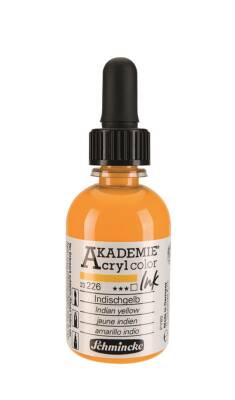 Schmincke Akademie Acrylic Ink 50 ml 226 Indian Yellow