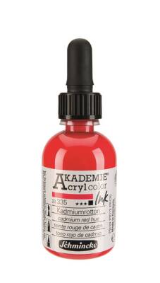 Schmincke Akademie Acrylic Ink 50 ml 335 Cadmium Red Hue - 2