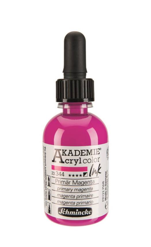 Schmincke Akademie Acrylic Ink 50 ml 344 Primary Magenta - 2
