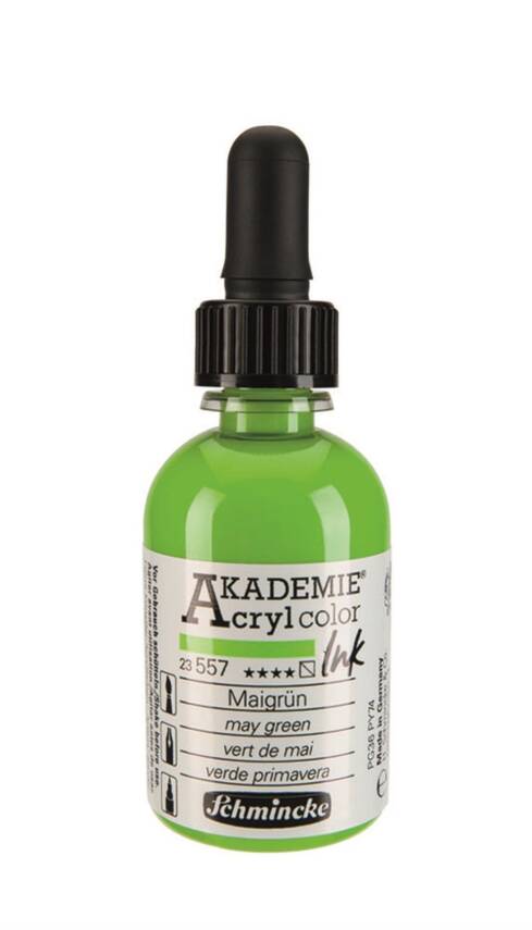 Schmincke Akademie Acrylic Ink 50 ml 557 May Green - 1